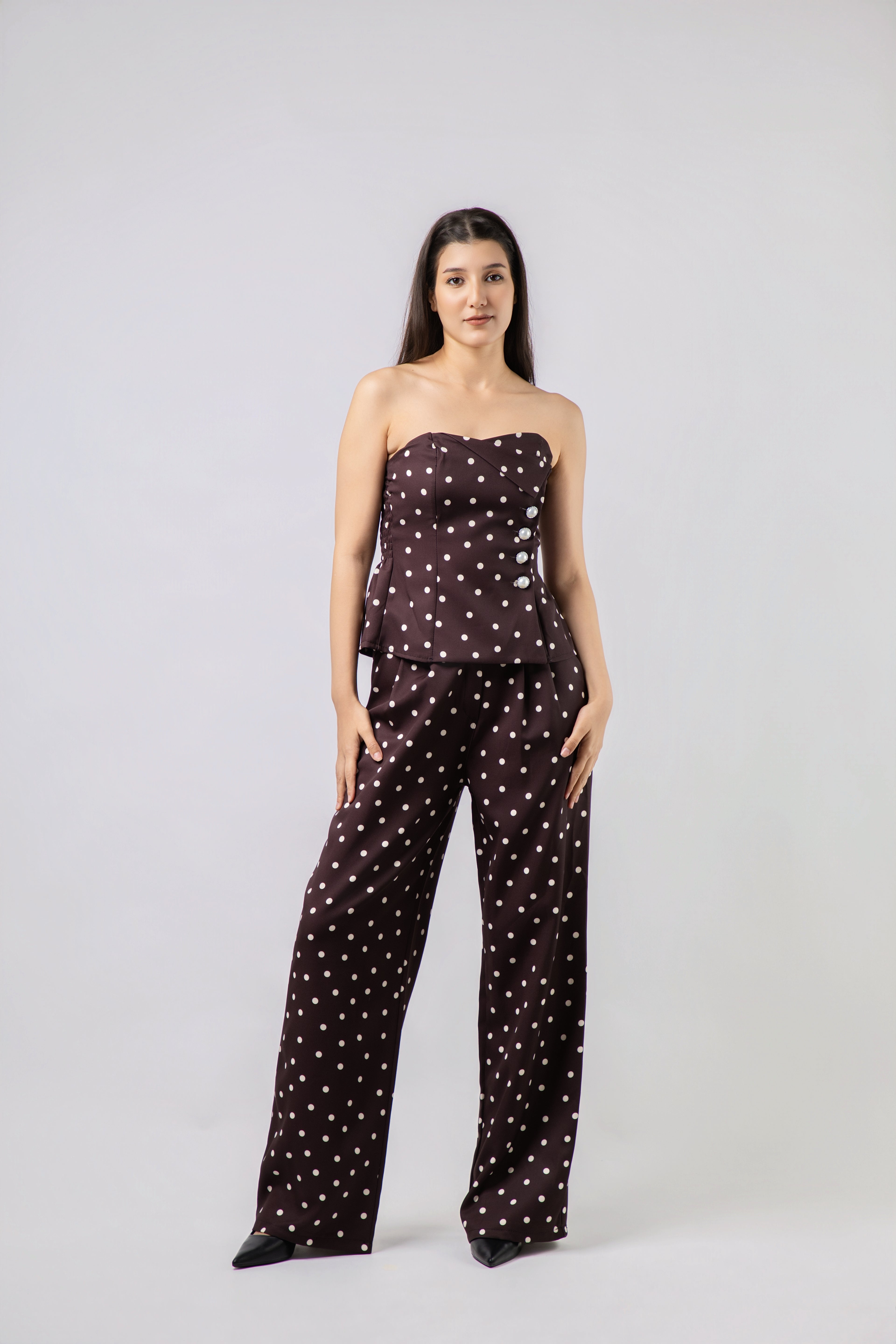 Ensemble 2 Pièces à Pois