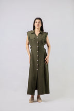 Robe Longue de Style Saharienne