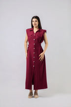 Robe Longue de Style Saharienne