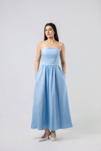 Robe Longue Bustier Évasée