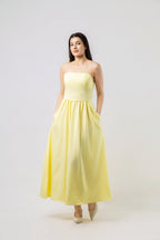 Robe Longue Bustier Évasée