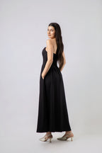 Robe Longue Bustier Évasée