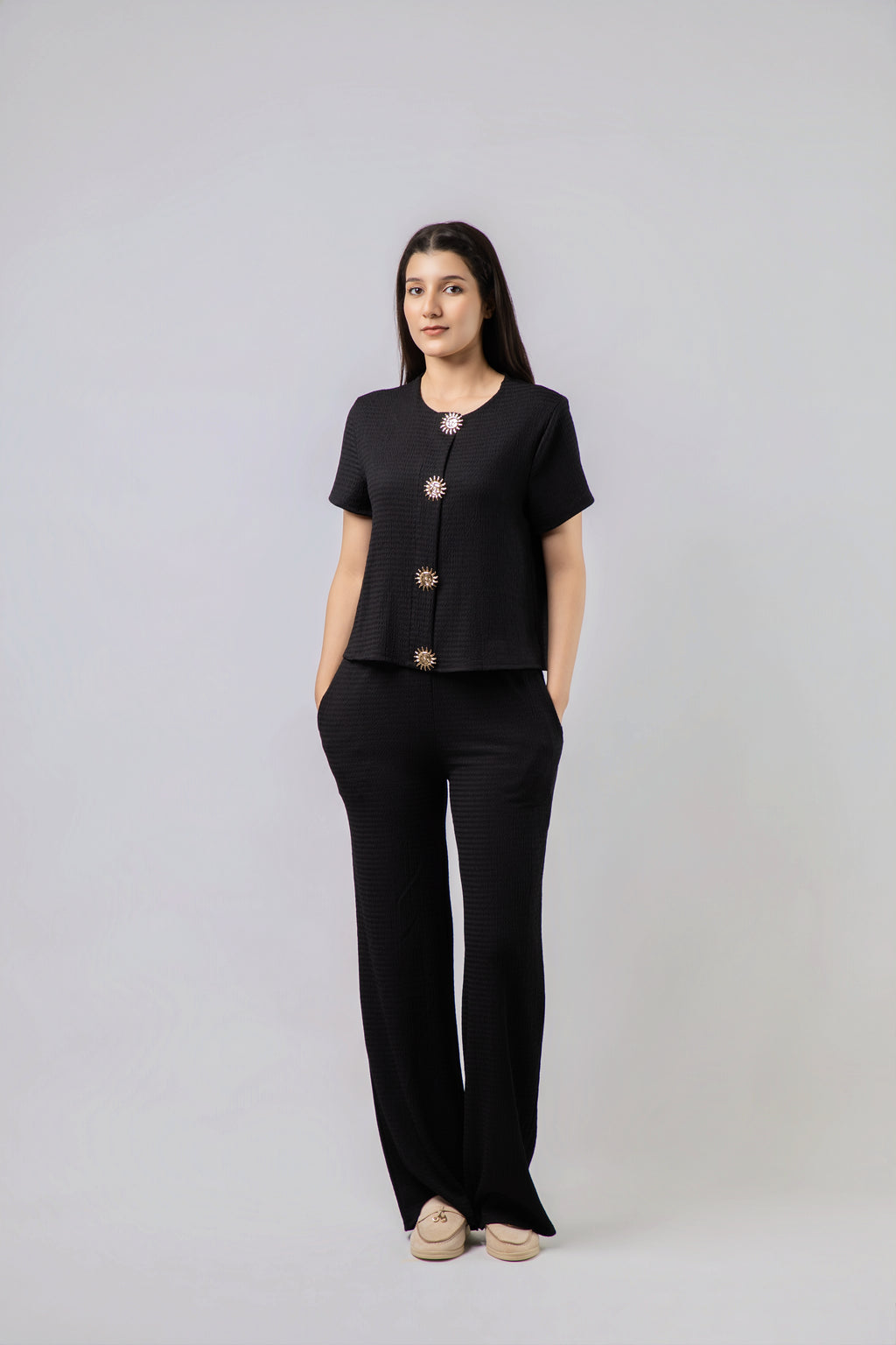 Ensemble Tailleur en Tweed (2 Pièces)