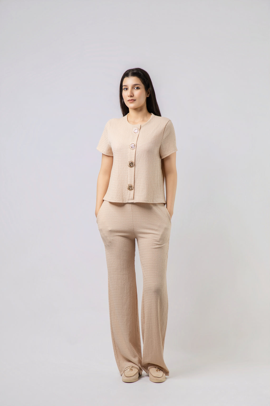 Ensemble Tailleur en Tweed (2 Pièces)