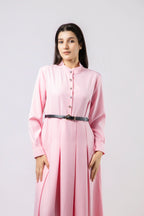 Robe Longue Élégante à Plis