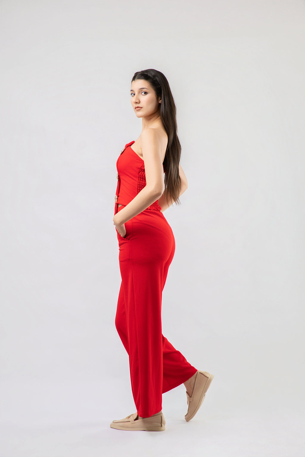 Ensemble Bustier et Pantalon Large