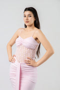 Robe de Soirée Sirène à Détails Dentelle