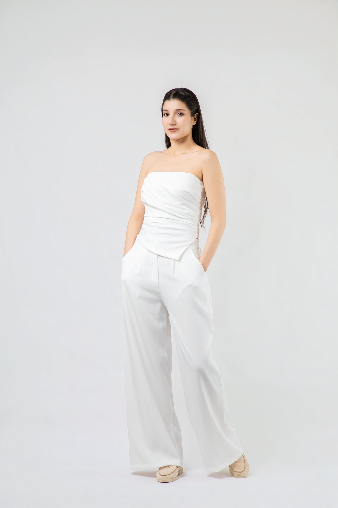 Ensemble bustier et pantalon fluide