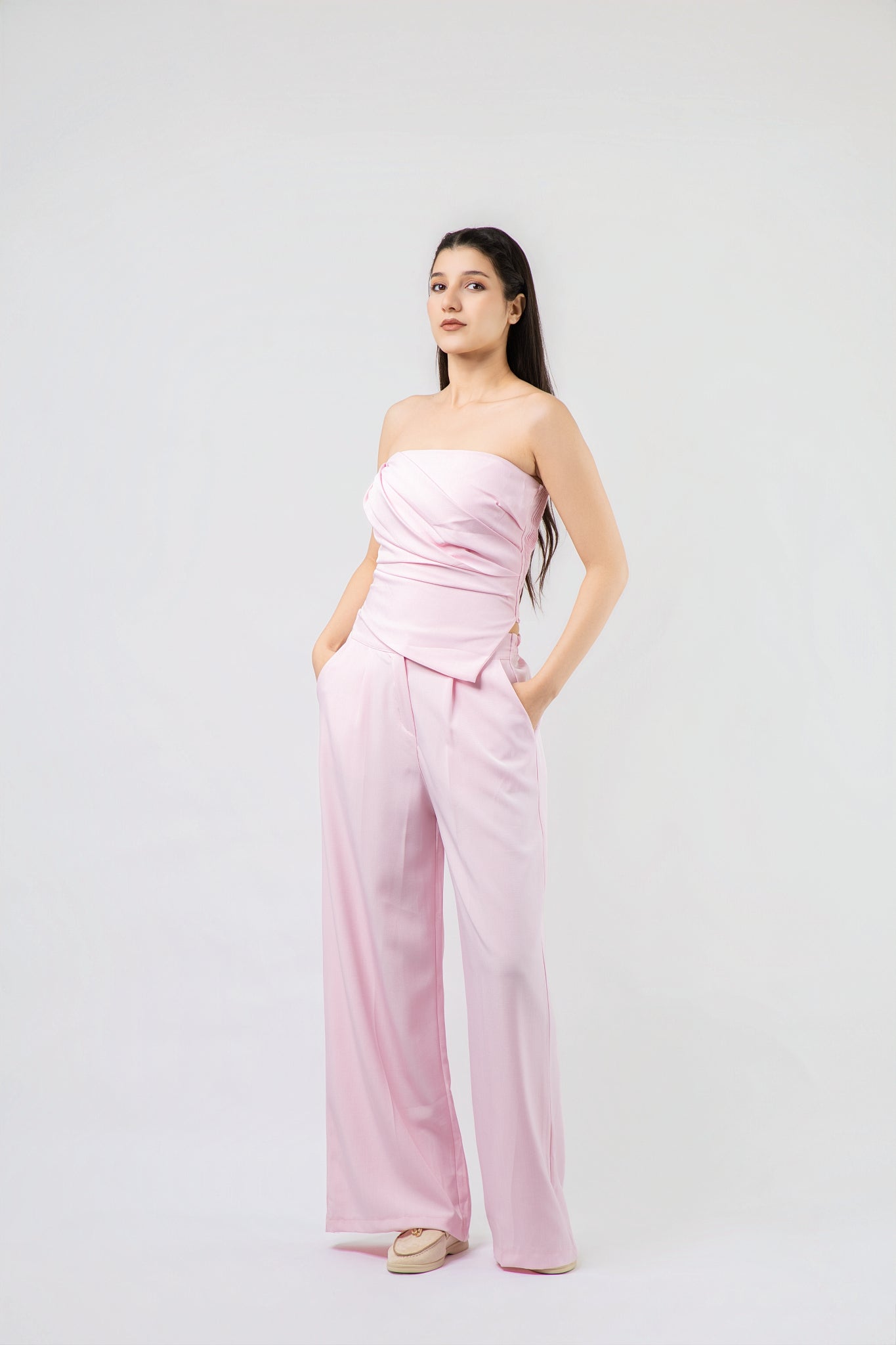 Ensemble bustier et pantalon fluide