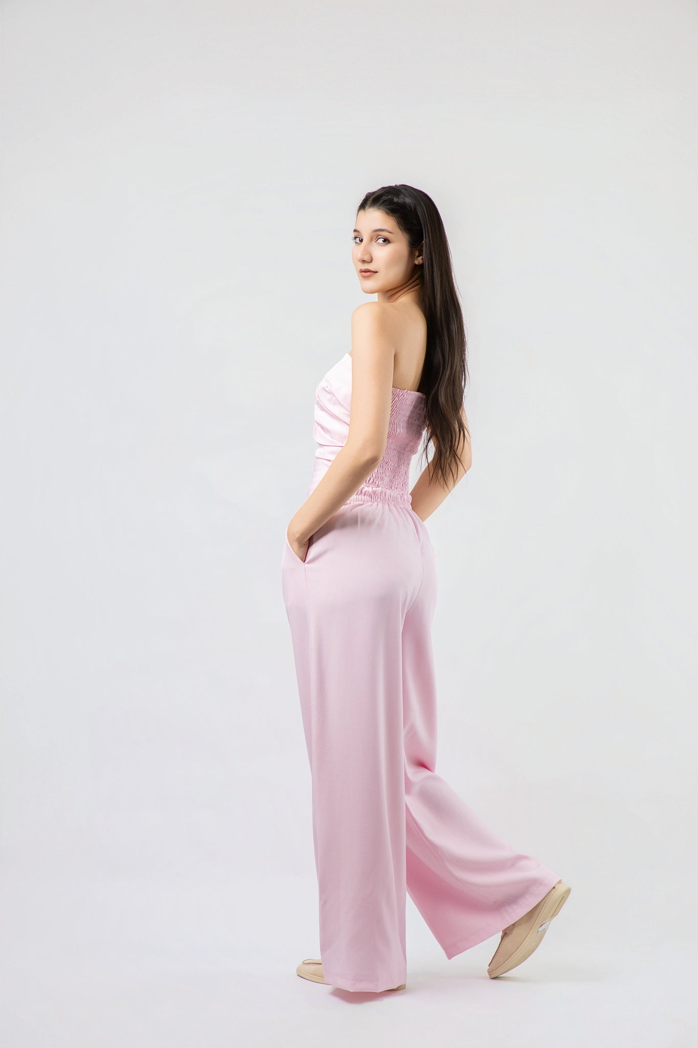 Ensemble bustier et pantalon fluide