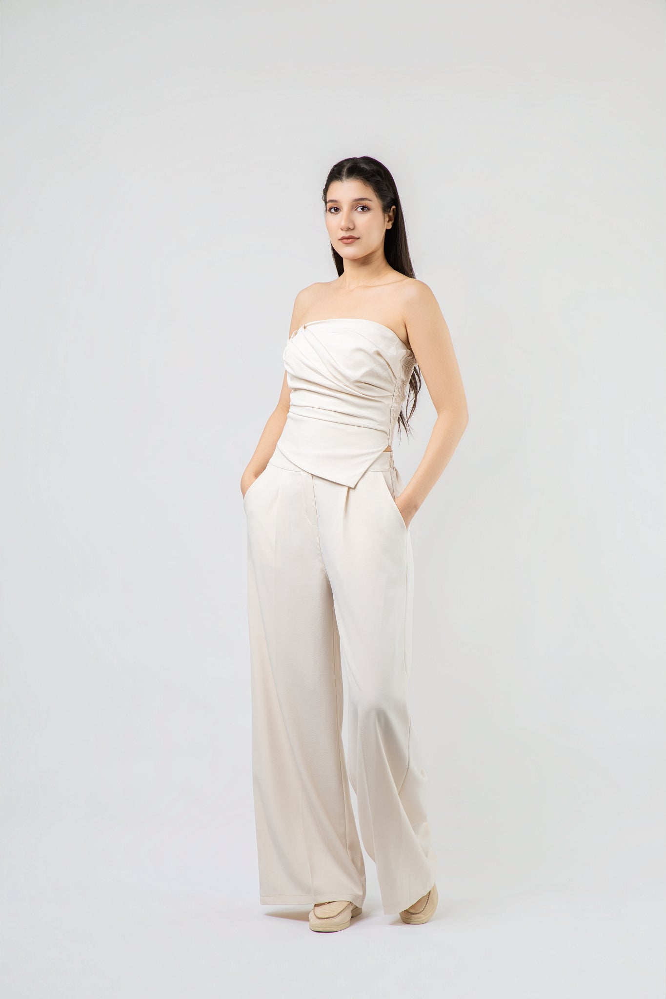 Ensemble bustier et pantalon fluide