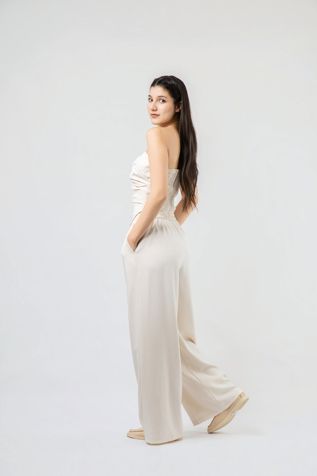 Ensemble bustier et pantalon fluide