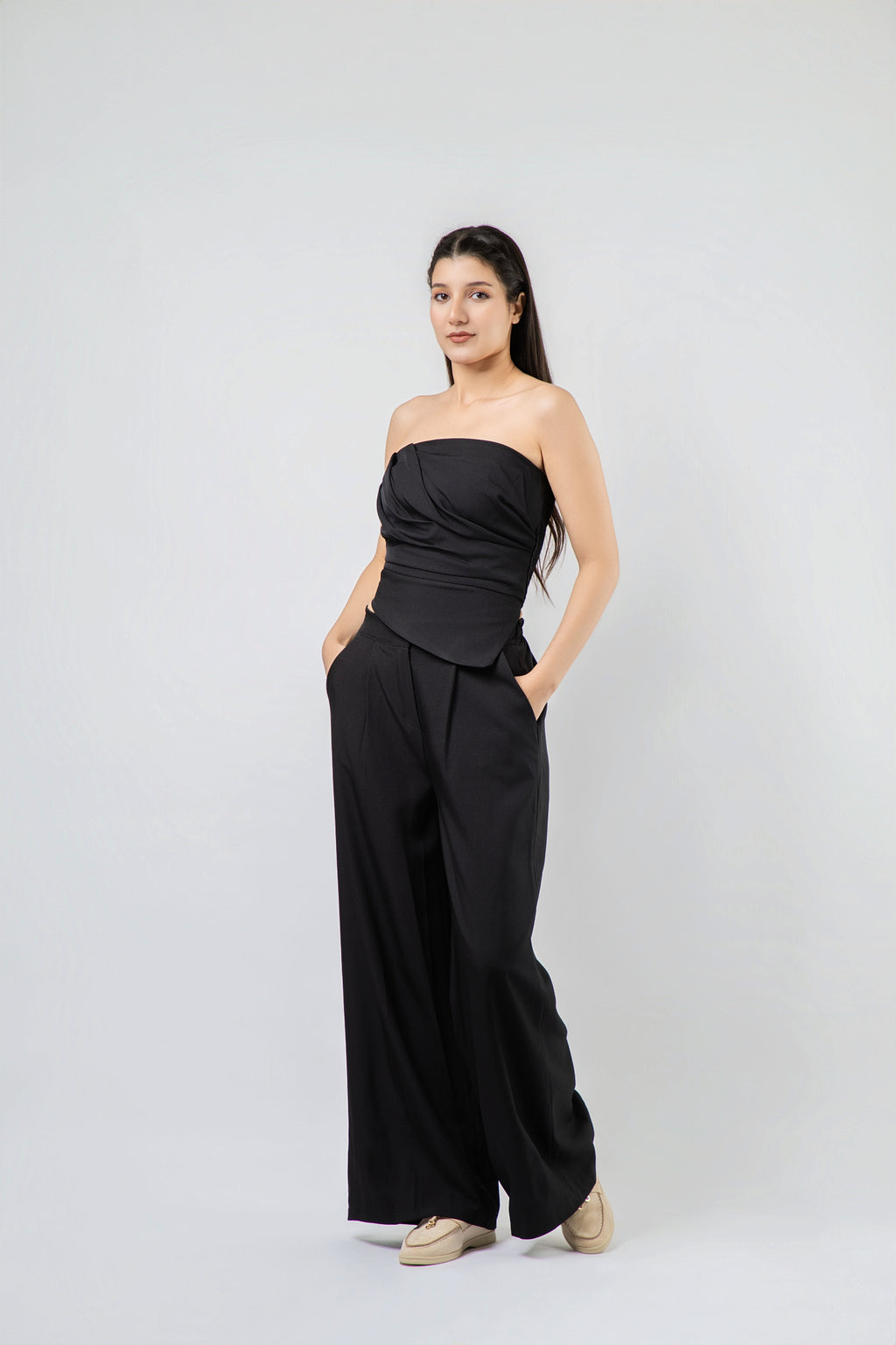 Ensemble bustier et pantalon fluide