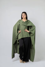 Poncho drapé texturé