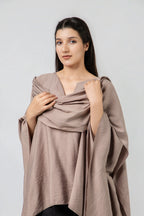 Poncho drapé texturé