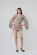 Combi-Short à Effet Cape Géo-Chic