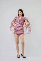 Combi-Short à Effet Cape Géo-Chic