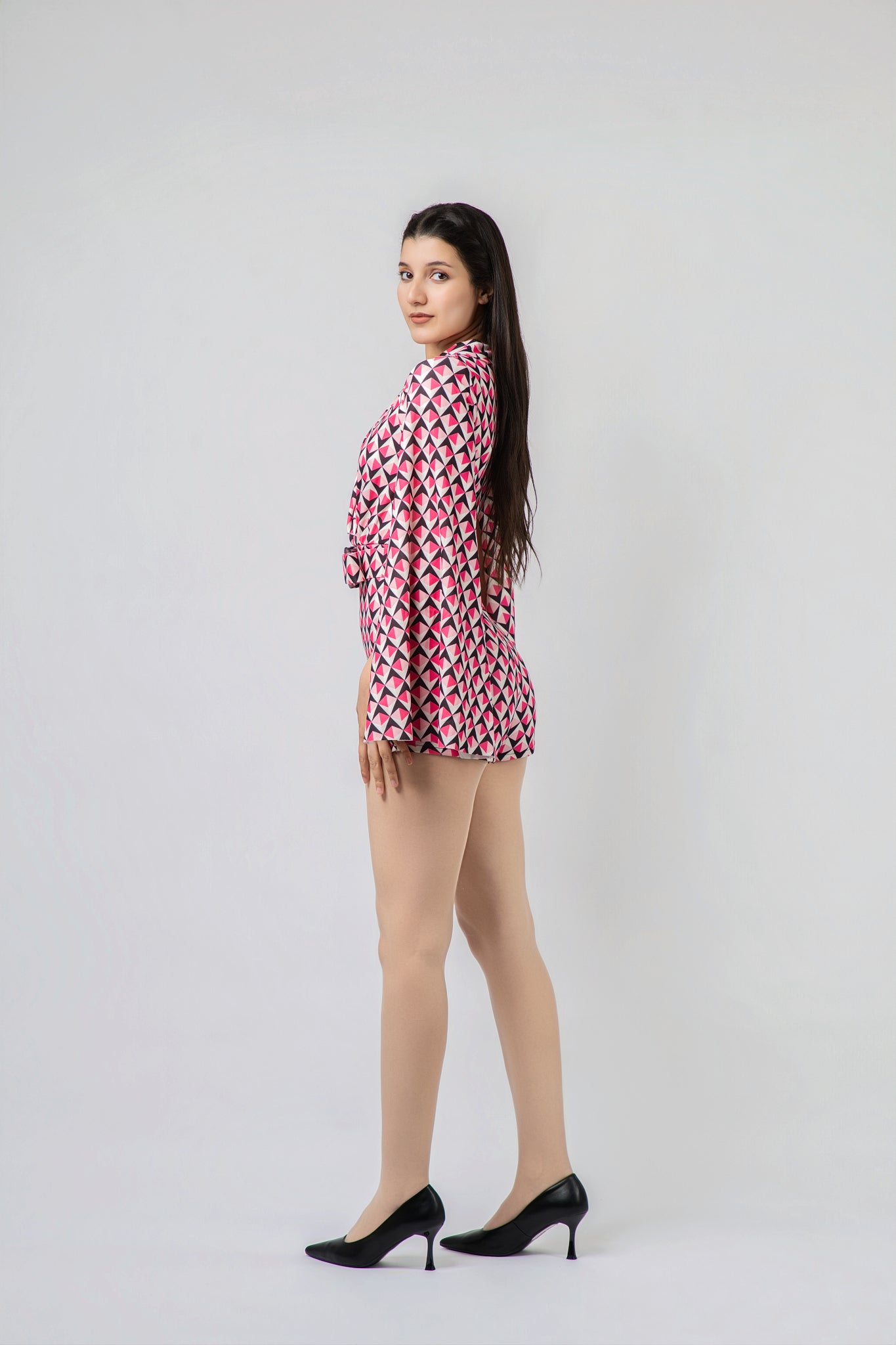 Combi-Short à Effet Cape Géo-Chic