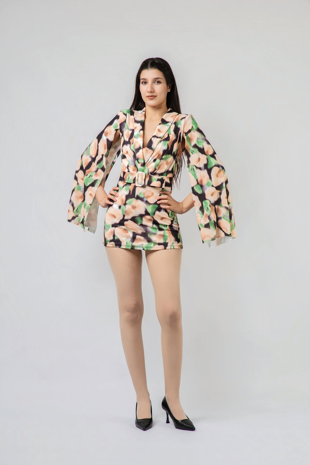 Combi-Short à Effet Cape Géo-Chic