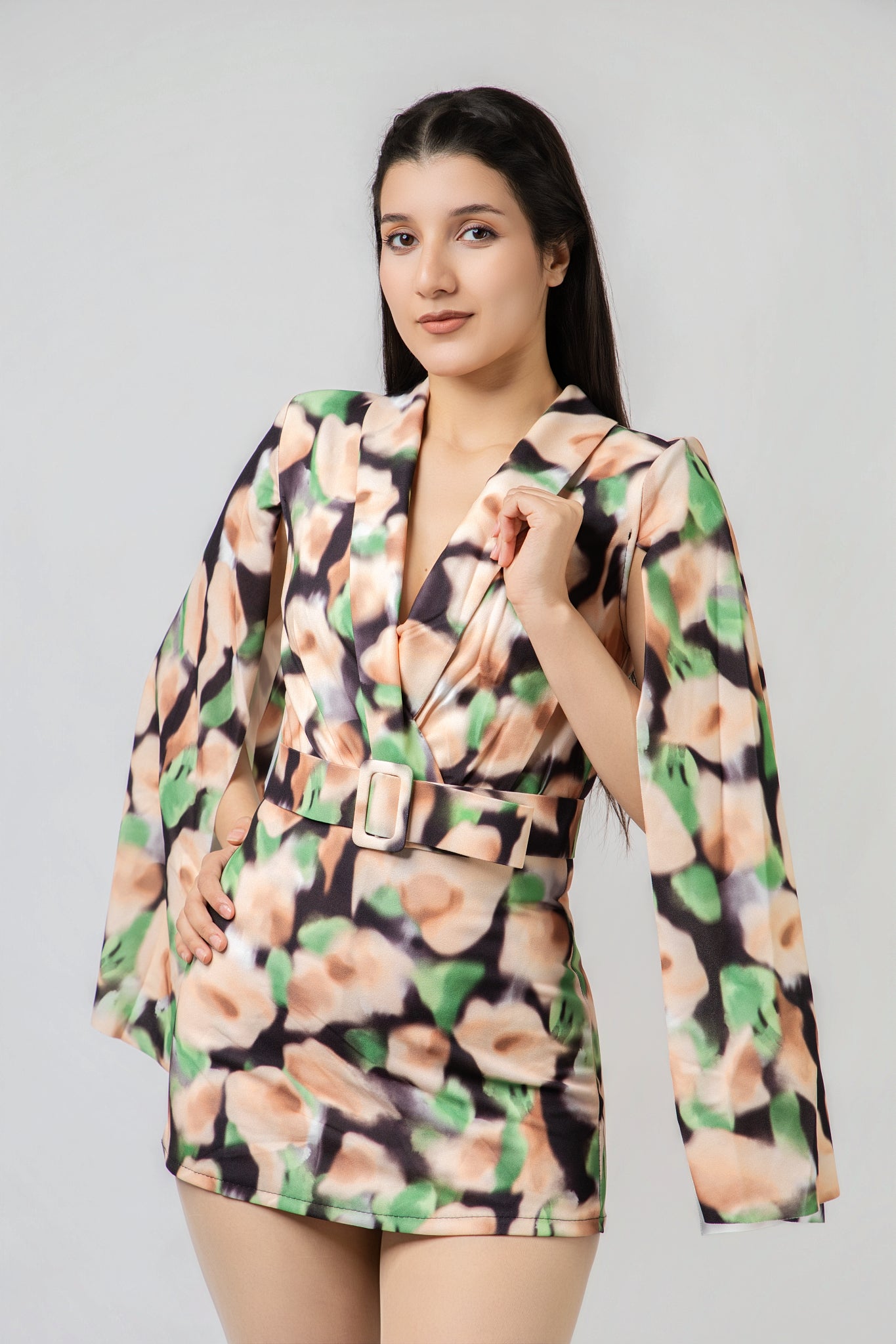 Combi-Short à Effet Cape Géo-Chic