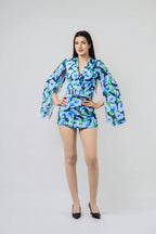 Combi-Short à Effet Cape Géo-Chic