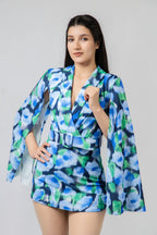 Combi-Short à Effet Cape Géo-Chic
