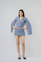 Combi-Short à Effet Cape Géo-Chic