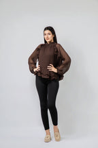 Blouse Élégante à Volants
